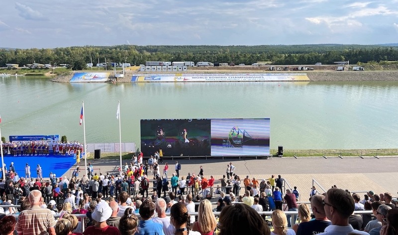 Bubble line v cíli MS 2022 Bubble line v cíli MS 2022